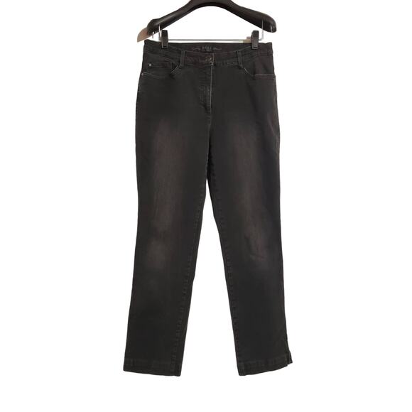 Brax Feel Good Womens Carola Brillian Straight Leg Jeans Size 29 Black Stretch - Picture 1 of 12